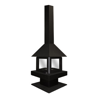 Печь-камин Эклипс 4D черный - фото 11129