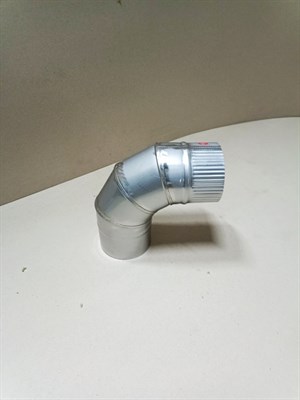 Отвод моно D 150 мм, C 90°, нерж. 304 толщ.0,5 (ДымоходСтрой) 4440 - фото 14208