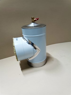 Тройник-термо D 200/300 мм, C 90°,нерж.304 толщ.0,5мм/нерж.430 толщ.0,5мм cо сборн. конденсата (ДымоходСтрой) 4510 - фото 14373