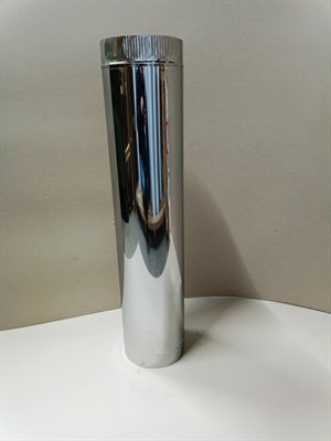 Труба-термо D 120/220 мм, L 1 м, нерж.304 толщ.0,5мм/нерж.430 толщ.0,5мм (ДымоходСтрой) 4516 - фото 14389
