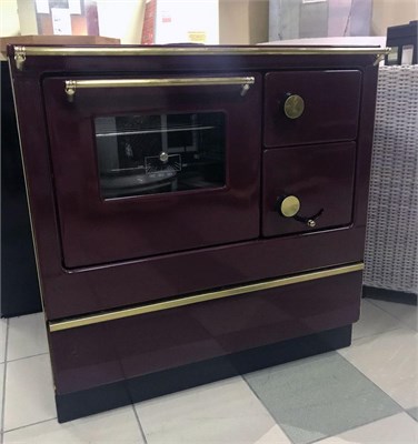 Дровяная печь FIKO 3U80 MS, бордовая, левая (Thorma) 6695 - фото 19323