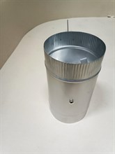 Шибер поворотный D 120 мм, нерж. 304 толщ. 0,8мм. (ДымоходСтрой) 4571