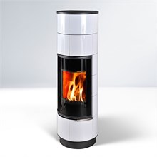 Дровяная печь DELIA STANDARD CERAMIC, чёрный/керамика белая (Thorma) 6709