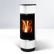 Дровяная печь ATIKA PLUS CERAMIC, с аккумулирующими камнями, белый (Thorma) 6817