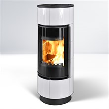 Дровяная печь ATIKA EXTRA CERAMIC, с аккумулирующими камнями, белый (Thorma) 6819